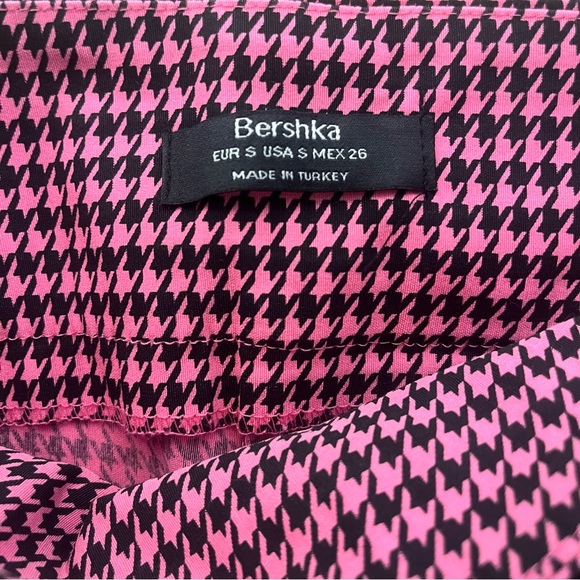 Pink Houndstooth Skinny High Waist Pants - Picture 5 of 5